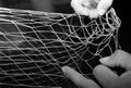 Closeup of net making demonstration at the 1987 Florida Folk Festival - White Springs, Florida