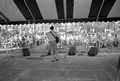 Gamble Rogers performing on the old marble stage at the 1987 Florida Folk Festival - White Springs, Florida