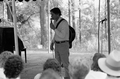 Gamble Rogers telling a story at the 1987 Florida Folk Festival - White Springs, Florida