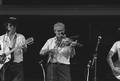 Fiddler Julian "Goose" Culbreath and family performing at the 1989 Florida Folk Festival - White Springs, Florida