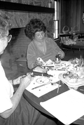 Lubow Dochwat Gurley making Ukrainian pysanky eggs - White Springs, Florida