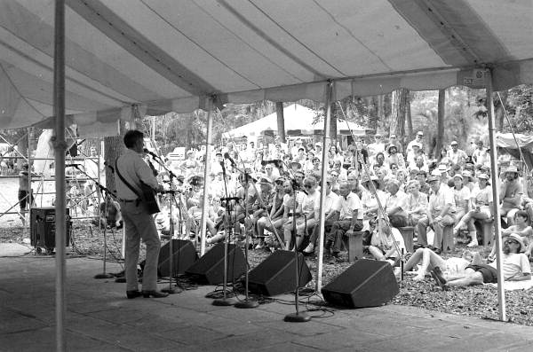 Gamble Rogers performing at the 1991 Florida Folk Festival - White Springs, Florida
