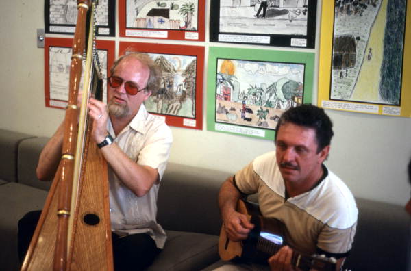 Jesus Rodriguez, right, and Dale Olsen performing at the Traditions Festival - Miami, Florida