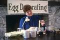 Sophia Moskaluk demonstrating Ukrainian egg decorating - White Springs, Florida
