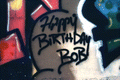 Close up of graffiti in the abandoned Bethlehem Baptist Church building - Sarasota, Florida.