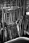 Farrier's tools.