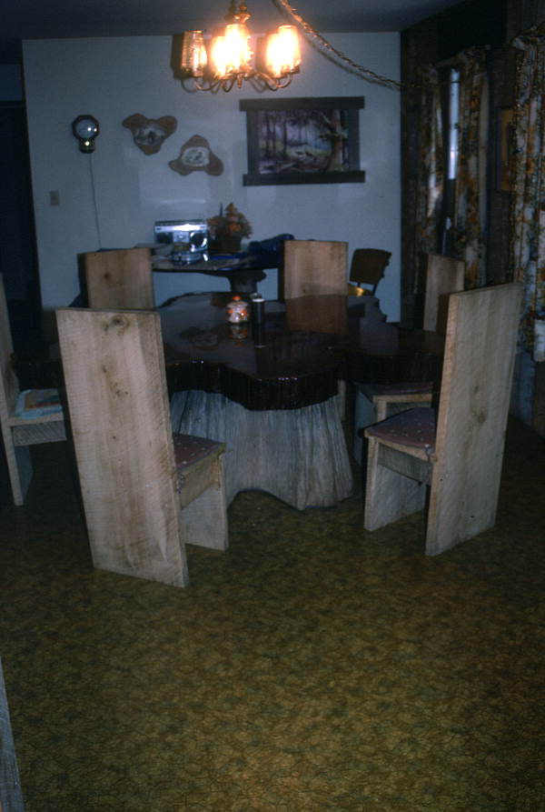 Cypress table and chairs - Palmdale, Florida.