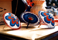 Paper umbrellas made by Kazuko Law at the Great Gulf Coast Arts Festival- Pensacola, Florida.