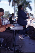 Natasha Millhouse performs with Sarasota Sacred Steel - Fort Myers, Florida.