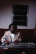 Chris Brinson, member of Sacred Steel, with his slide guitar - Leesburg, Florida.