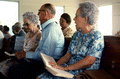 Sacred Harp singing by members of the Bethlehem Primitive Baptist Church congregation - Old Chicora, Florida
