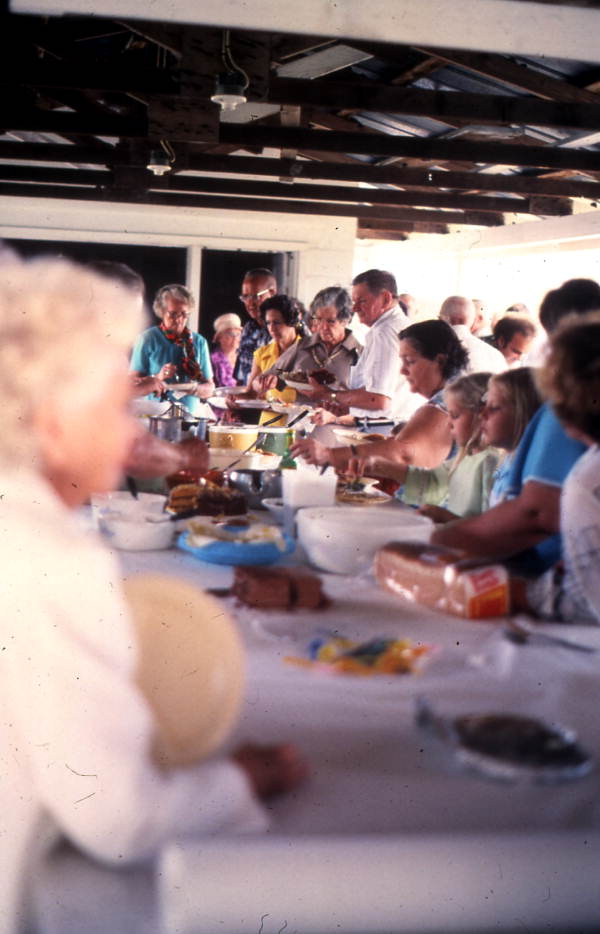 Members of Bethlehem Primitive Baptist Church having a picnic: Old Chicora, Florida (not after 1978)