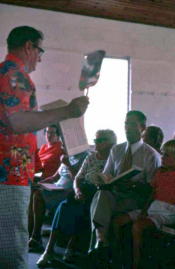 Sacred Harp singing at the Bethlehem Primitive Baptist Church - Old Chicora, Florida