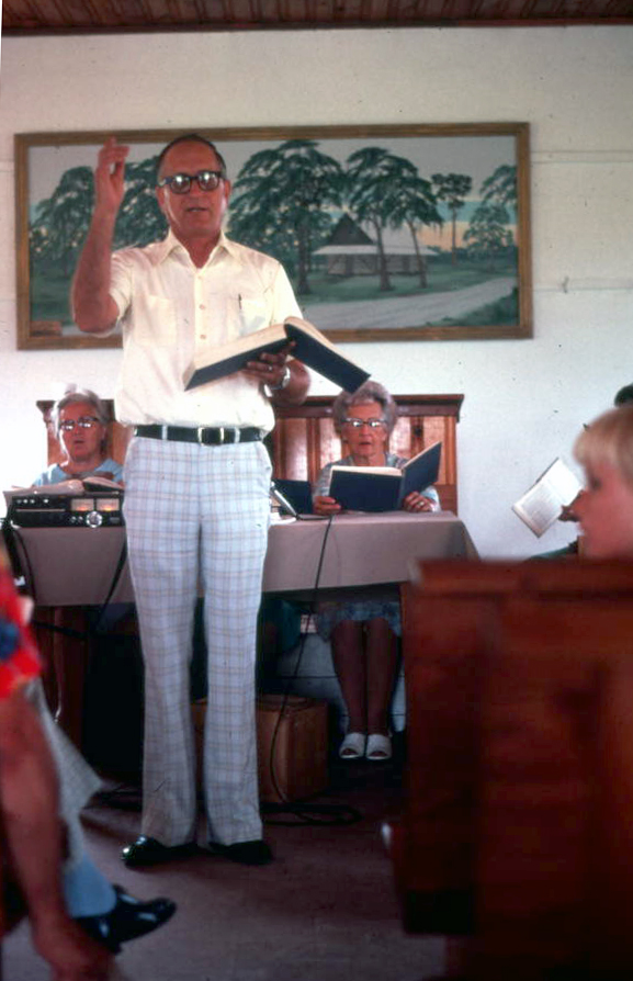 Sacred Harp singing at the Bethlehem Primitive Baptist Church - Old Chicora, Florida