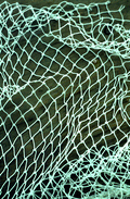 Close-up of net made by Billy Burbank III - Fernandina Beach, Florida