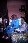 Blues musician Mary McClain at home