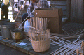 Baskets being worked on by Dewey Martin - Pensacola, Florida.
