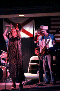 Mary McClain and the King Snake Blues Band performing - White Springs, Florida