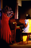 Mary McClain singing with Ida Goodson on piano - White Springs, Florida