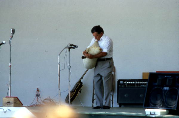Nikitas Tsimouris playing the tsambouna - White Springs, Florida