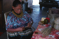 Alice Osceola making a Seminole coil basket - Hollywood Reservation, Florida