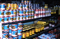 Canned food items in a Mexican grocery store - Seville, Florida