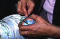 Kazuko Law making temari - Gulf Breeze, Florida