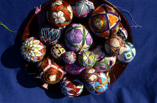 Temari made by Chieri Esposito and Kazuko Law - Gulf Breeze, Florida