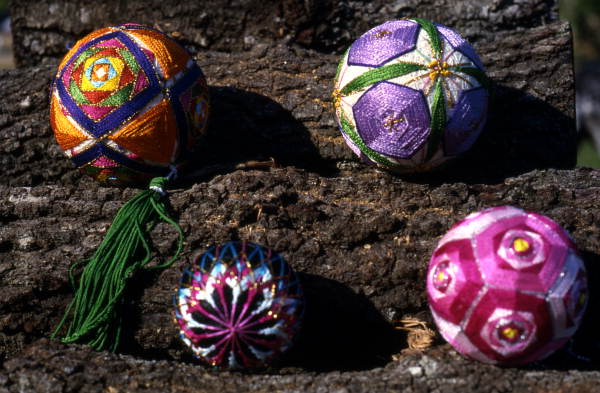 Temari made by Chieri Esposito and Kazuko Law - Gulf Breeze, Florida