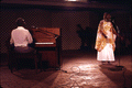 Mary McClain and Blind Willie James performing at the 1985 Florida Folk Festival - White Springs, Florida