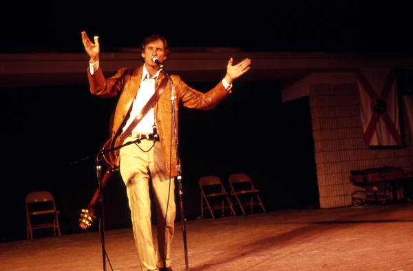 Gamble Rogers performing at the 1985 Florida Folk Festival - White Springs, Florida