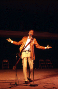 Gamble Rogers performing at the 1985 Florida Folk Festival - White Springs, Florida