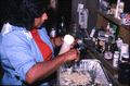 Agnes Cypress making swamp cabbage - Big Cypress Reservation, Florida