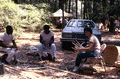 Alfonso and Clara Jennings making baskets - White Springs, Florida