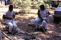 Alfonso and Clara Jennings making baskets - White Springs, Florida