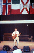 Gamble Rogers playing guitar - White Springs, Florida