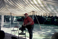 Chuck Larkin telling a story at the 1992 Florida Folk Festival - White Springs, Florida