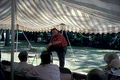 Chuck Larkin telling a story at the 1992 Florida Folk Festival - White Springs, Florida