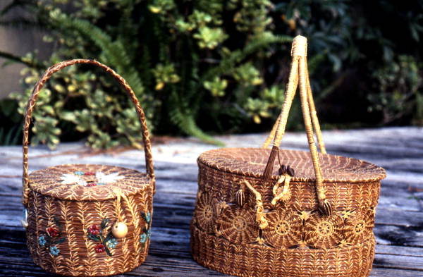 Baskets made by Mary Brandenburg - West Palm Beach, Florida.