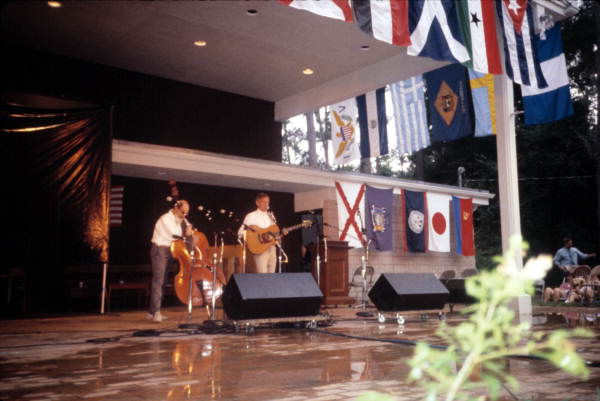 Landon Walker and Gamble Rogers performing at the 1991 Florida Folk Festival - White Springs, Florida