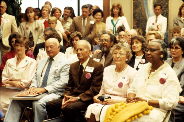 Florida Folk Heritage Award recipients sitting in the audience at the award ceremony - Tallahassee, Florida