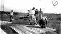 Making concrete mixing board for base