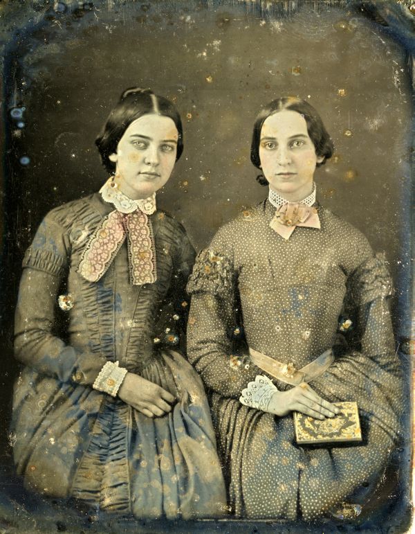Daguerreotype of two women, ca. 1850