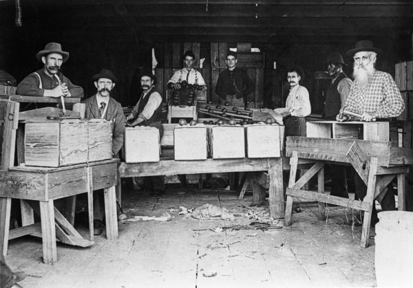 Inside Alexander & Baird's packing house - Beresford, Florida, ca. 1890