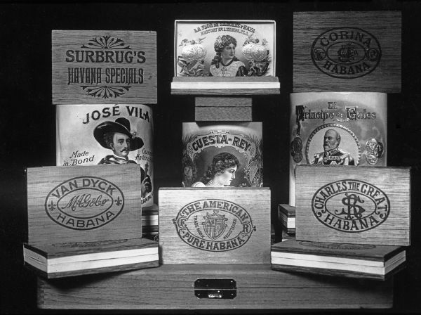 Boxes for Tampa made Havana cigars.