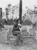 Charles Hartridge Scott in his turpentine camp - Jackson County, Florida