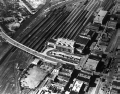 Aerial view of Union Station and yards.
