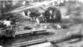 Aerial view of Atlantic Coast Line railroad yard in Ocala.