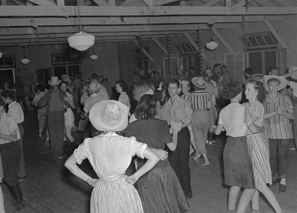 Recreation group dance at Camp Roosevelt : Ocala, Florida (1941)