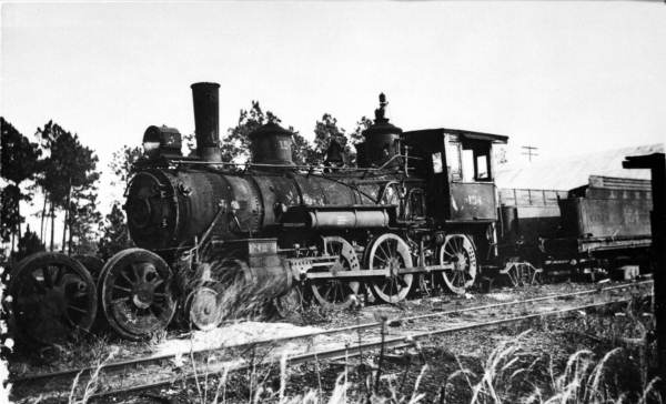 Alabama and Western Florida Railroad Company engine number 154